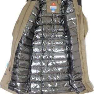 Columbia Women's Flurry Run Down Long Omni Heat Jacket Coat Hooded Parka XL